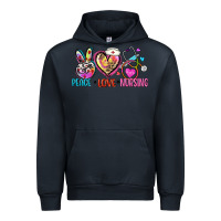 Navy peace love nursing Urban Hoodie - Zillion Design Studio