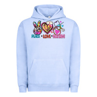 Pigment Grape Ice peace love nursing Urban Hoodie - Zillion Design Studio