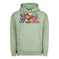 Pigment Oil Green peace love nursing Urban Hoodie - Zillion Design Studio