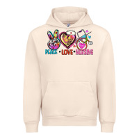 Sandshell peace love nursing Urban Hoodie - Zillion Design Studio