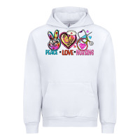 White peace love nursing Urban Hoodie - Zillion Design Studio