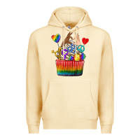 Pina Colada pride rainbow cupcake Premium Hoodie - texasbilliewilder