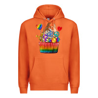 Carrot pride rainbow cupcake Premium Hoodie - texasbilliewilder