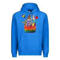 True Royal pride rainbow cupcake Premium Hoodie - texasbilliewilder