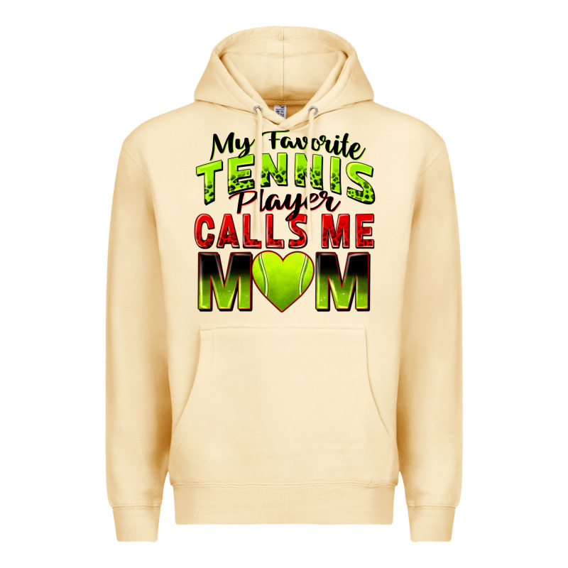 My Favorite Tennis Player Calls Me Mom Premium Hoodie by Zillion Design Studio | Teevron