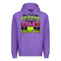 Purple my favorite tennis player calls me mom Premium Hoodie - Zillion Design Studio