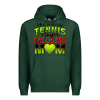 Sports Green my favorite tennis player calls me mom Premium Hoodie - Zillion Design Studio