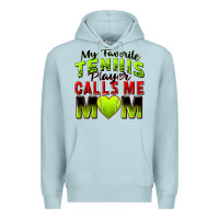 Blue Mist my favorite tennis player calls me mom Premium Hoodie - Zillion Design Studio