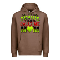 Chestnut my favorite tennis player calls me mom Premium Hoodie - Zillion Design Studio