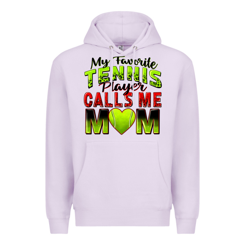 My Favorite Tennis Player Calls Me Mom Premium Hoodie by Zillion Design Studio | Teevron