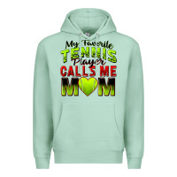Seafoam my favorite tennis player calls me mom Premium Hoodie - Zillion Design Studio