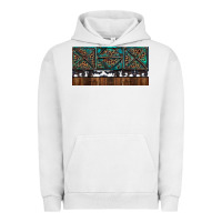 Pigment Lunar Rock Rusty Sunflowers with Cowhide and Turquoise Urban Hoodie - RanaPortraitStore