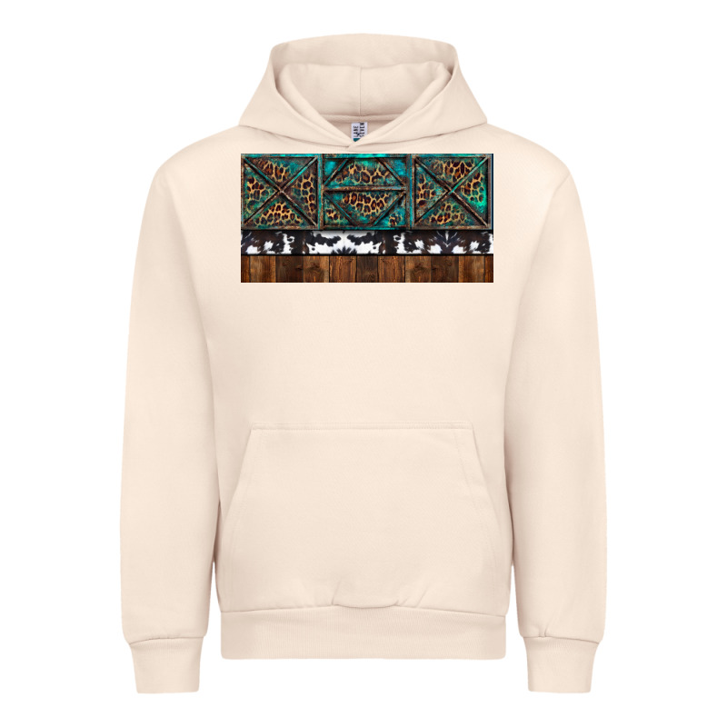 Rusty Sunflowers With Cowhide And Turquoise Urban Hoodie by RanaPortraitStore | Teevron