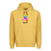 Antique Gold pride ribbon Premium Hoodie - texasbilliewilder
