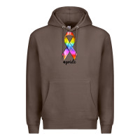 Coffee pride ribbon Premium Hoodie - texasbilliewilder