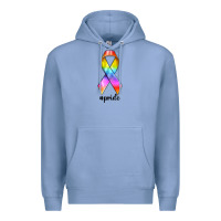 Colony Blue pride ribbon Premium Hoodie - texasbilliewilder
