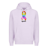 Lilac pride ribbon Premium Hoodie - texasbilliewilder