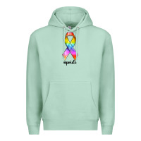 Seafoam pride ribbon Premium Hoodie - texasbilliewilder