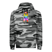 Slate Camo pride ribbon Premium Hoodie - texasbilliewilder