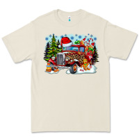 Bone Christmas truck Premium Tee - CowhideDigitalArt