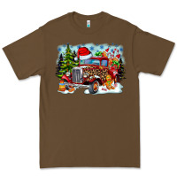 Cacao Christmas truck Premium Tee - CowhideDigitalArt
