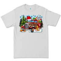 Dove Grey Christmas truck Premium Tee - CowhideDigitalArt