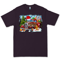 Plum Christmas truck Premium Tee - CowhideDigitalArt