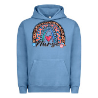 Pigment Pebble Blue nurse rainbow Urban Hoodie - Zillion Design Studio
