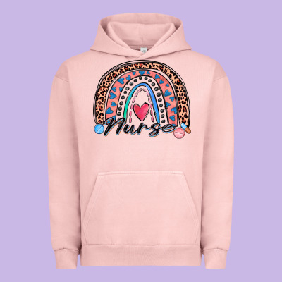 Nurse Rainbow Urban Hoodie Designed By Zillion Design Studio