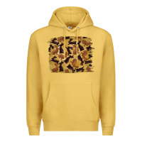 Antique Gold Bunny Pattern Premium Hoodie - RanaPortraitStore