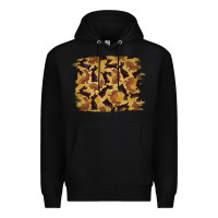 Black Bunny Pattern Premium Hoodie - RanaPortraitStore