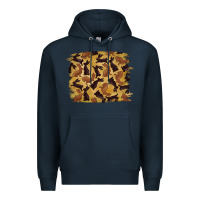Navy Bunny Pattern Premium Hoodie - RanaPortraitStore