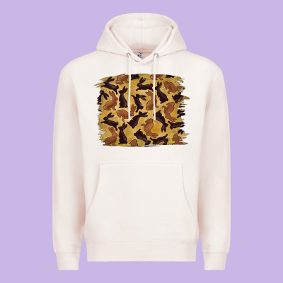 Bunny Pattern Premium Hoodie Designed By Ranaportraitstore