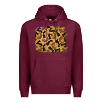 Burgundy Bunny Pattern Premium Hoodie - RanaPortraitStore