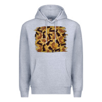 Heather Grey Bunny Pattern Premium Hoodie - RanaPortraitStore