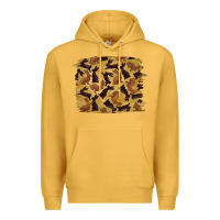 Mustard Bunny Pattern Premium Hoodie - RanaPortraitStore