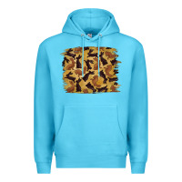 Ocean Blue Bunny Pattern Premium Hoodie - RanaPortraitStore