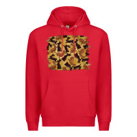 Red Bunny Pattern Premium Hoodie - RanaPortraitStore
