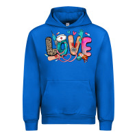 Cobalt love nurse Urban Hoodie - Zillion Design Studio