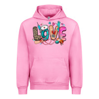 Fuchsia Pink love nurse Urban Hoodie - Zillion Design Studio