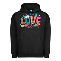 Pigment Black love nurse Urban Hoodie - Zillion Design Studio