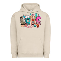 Pigment French Oak love nurse Urban Hoodie - Zillion Design Studio