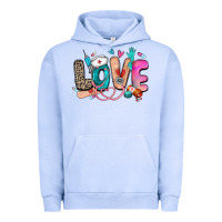 Pigment Grape Ice love nurse Urban Hoodie - Zillion Design Studio