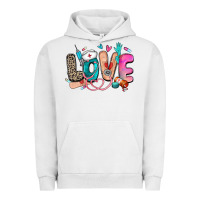 Pigment Lunar Rock love nurse Urban Hoodie - Zillion Design Studio