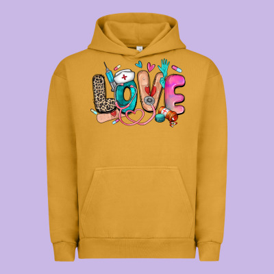 Love Nurse Urban Hoodie Designed By Zillion Design Studio