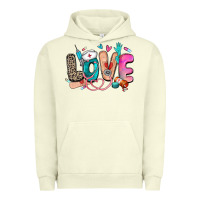 Pigment Pistachio love nurse Urban Hoodie - Zillion Design Studio
