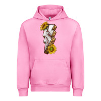 Fuchsia Pink sport baseball  lightning bolt Urban Hoodie - texasbilliewilder