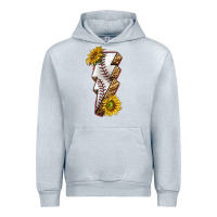 Heather Grey sport baseball  lightning bolt Urban Hoodie - texasbilliewilder