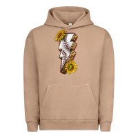 Pigment Burro sport baseball  lightning bolt Urban Hoodie - texasbilliewilder