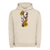 Pigment French Oak sport baseball  lightning bolt Urban Hoodie - texasbilliewilder